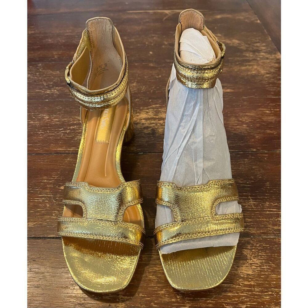 Franco Sarto womens Nora Ankle Strap Low Block Heel SandalHeeled Sandal -7.5 - Picture 2 of 7